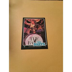 Vintage 1979 The Babys Trading Card #48 London Rock Band Collectible